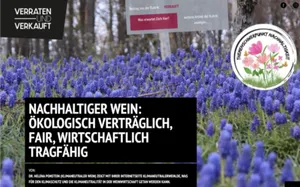 Artikel "Nachhaltiger Wein" auf verraten-verkauft.de